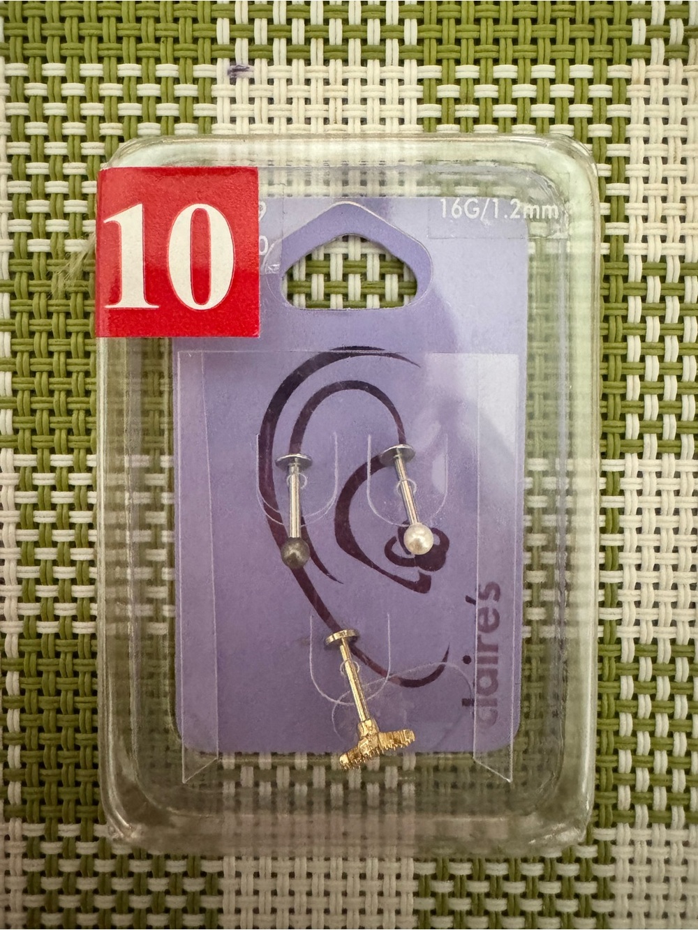 3 pack tragus piercings